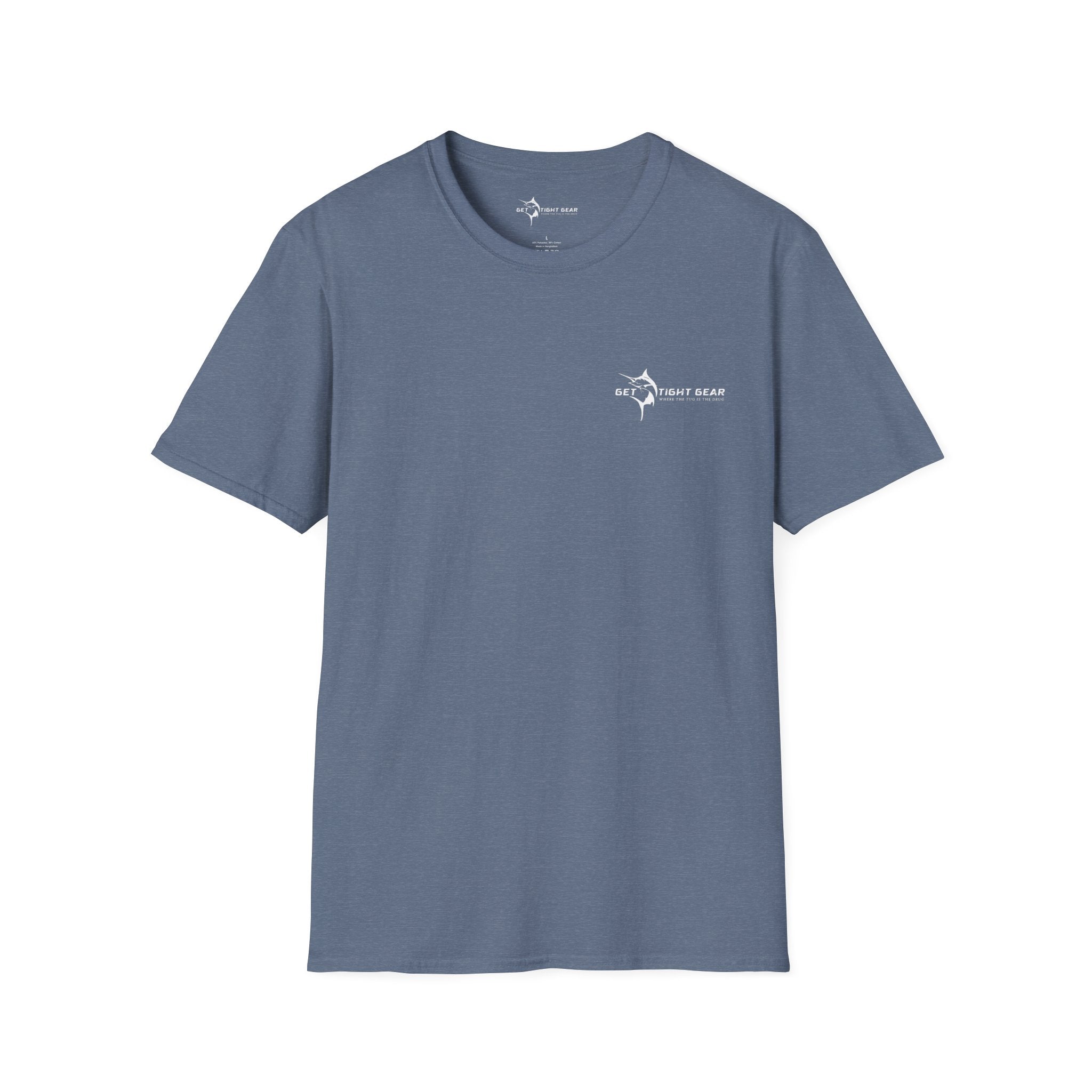 The Tug Is The Drug™ Fishing Enthusiast Unisex Softstyle T-Shirt | Coastal Vibes, Gift for Fishermen, Casual Wear, Outdoor Apparel, Beach Day - Get Tight Gear