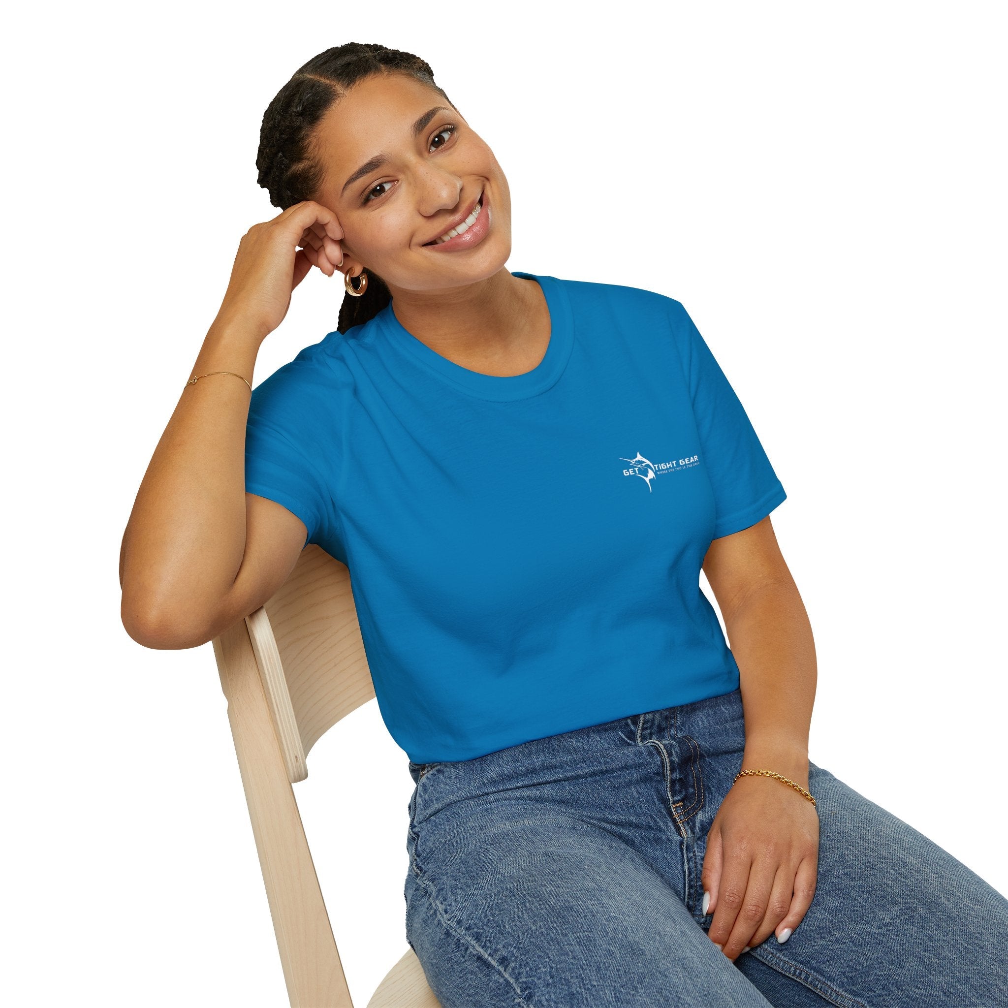 The Tug Is The Drug™ Fishing Enthusiast Unisex Softstyle T-Shirt | Coastal Vibes, Gift for Fishermen, Casual Wear, Outdoor Apparel, Beach Day - Get Tight Gear