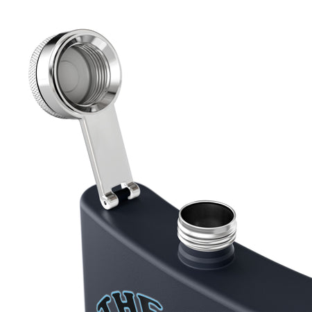 The Tug is the Drug™ Fishing - Themed Stainless Steel Flask - 6oz Outdoor Drinkware - Get Tight Gear