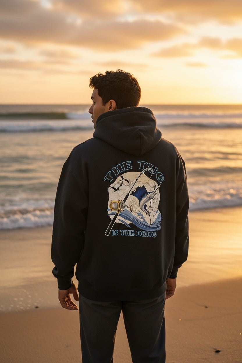 The Tug Is The Drug Hoodie – Navy – Get Tight Gear - Get Tight Gear