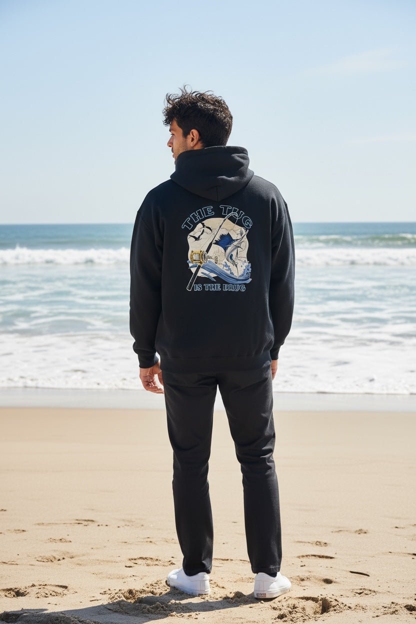 The Tug Is The Drug Hoodie – Navy – Get Tight Gear - Get Tight Gear