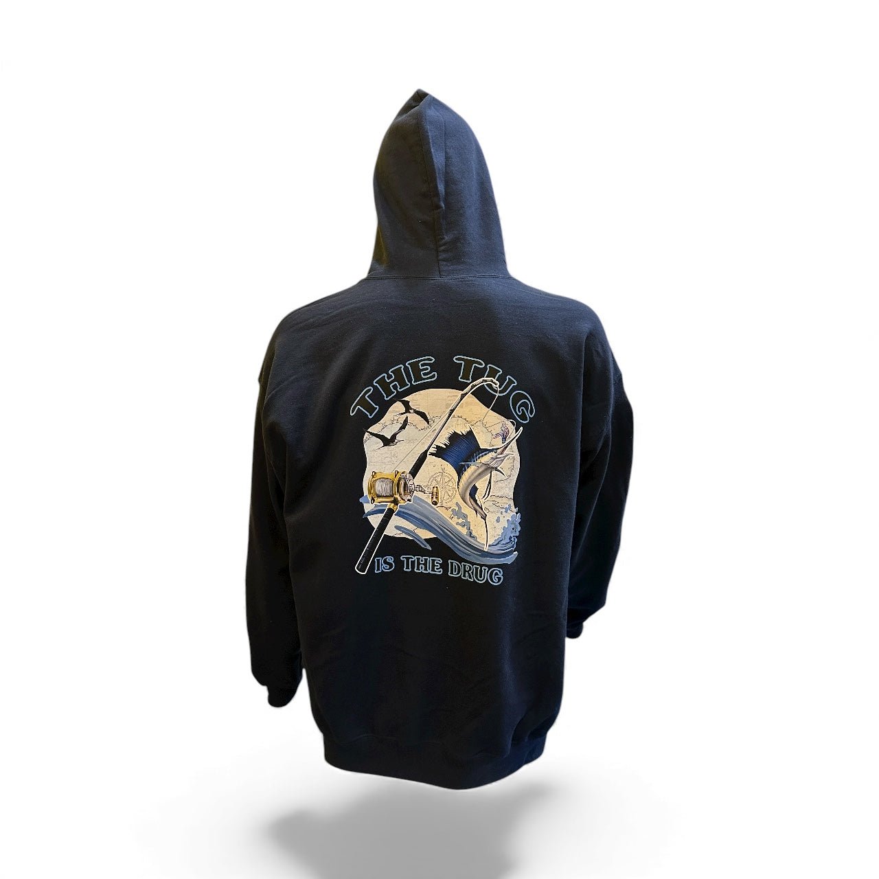 The Tug Is The Drug Hoodie – Navy – Get Tight Gear - Get Tight Gear