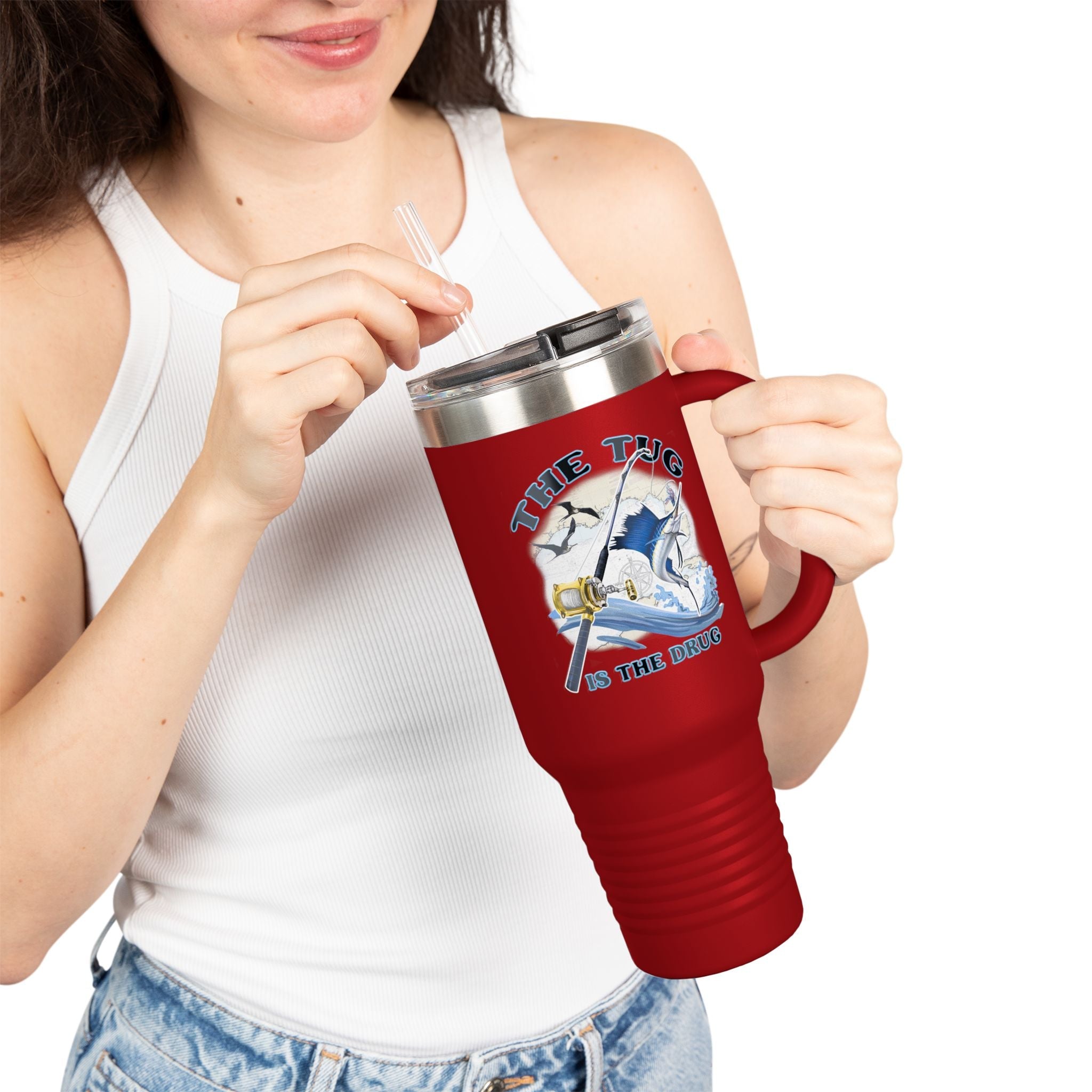 The Tug is the Drug™ Insulated Travel Mug - 40oz - Perfect for Adventure Lovers - Get Tight Gear