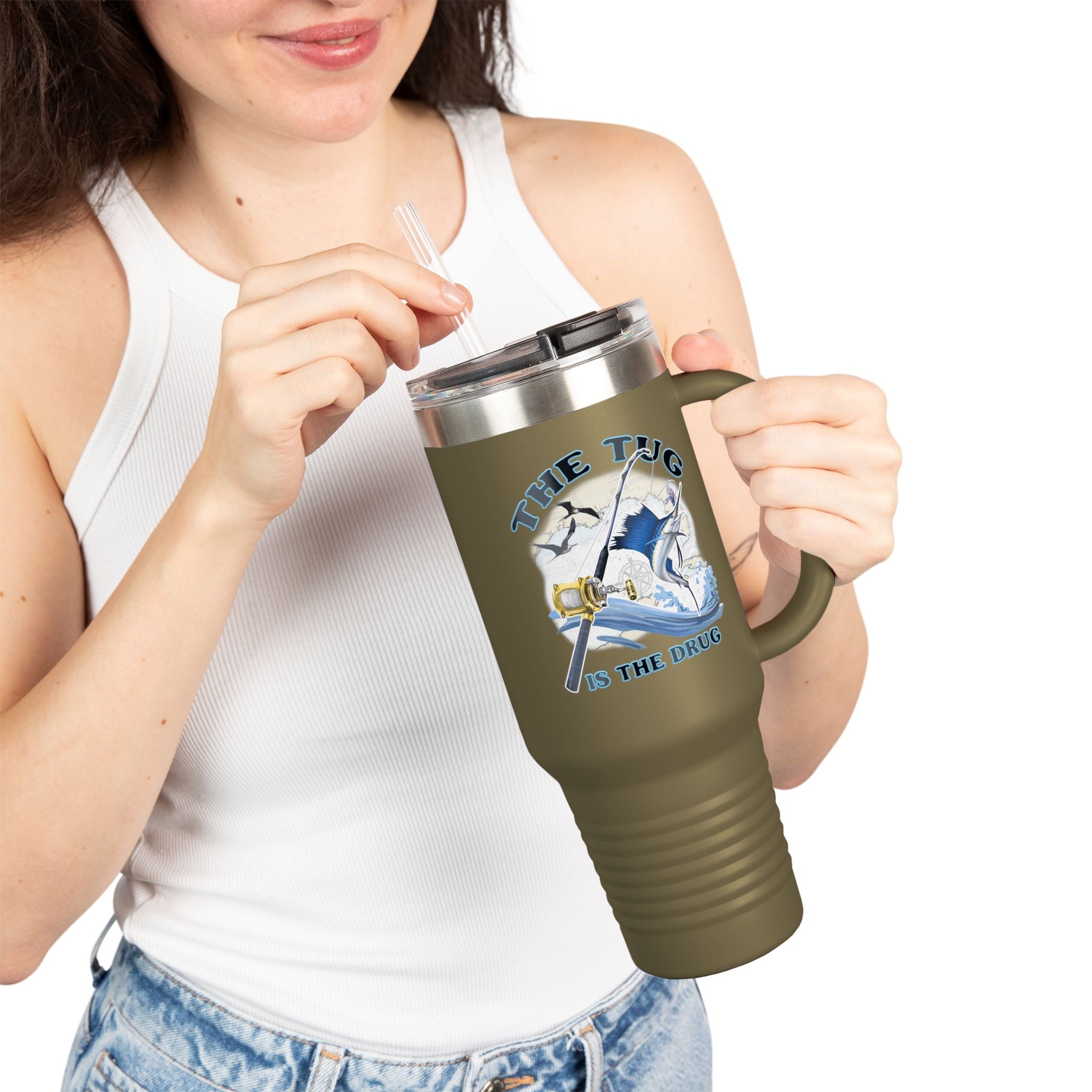 The Tug is the Drug™ Insulated Travel Mug - 40oz - Perfect for Adventure Lovers - Get Tight Gear