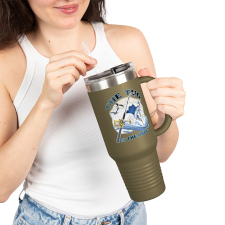 The Tug is the Drug™ Insulated Travel Mug - 40oz - Perfect for Adventure Lovers - Get Tight Gear