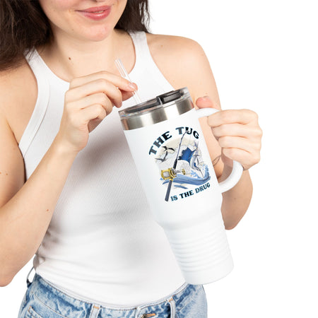 The Tug is the Drug™ Insulated Travel Mug - 40oz - Perfect for Adventure Lovers - Get Tight Gear