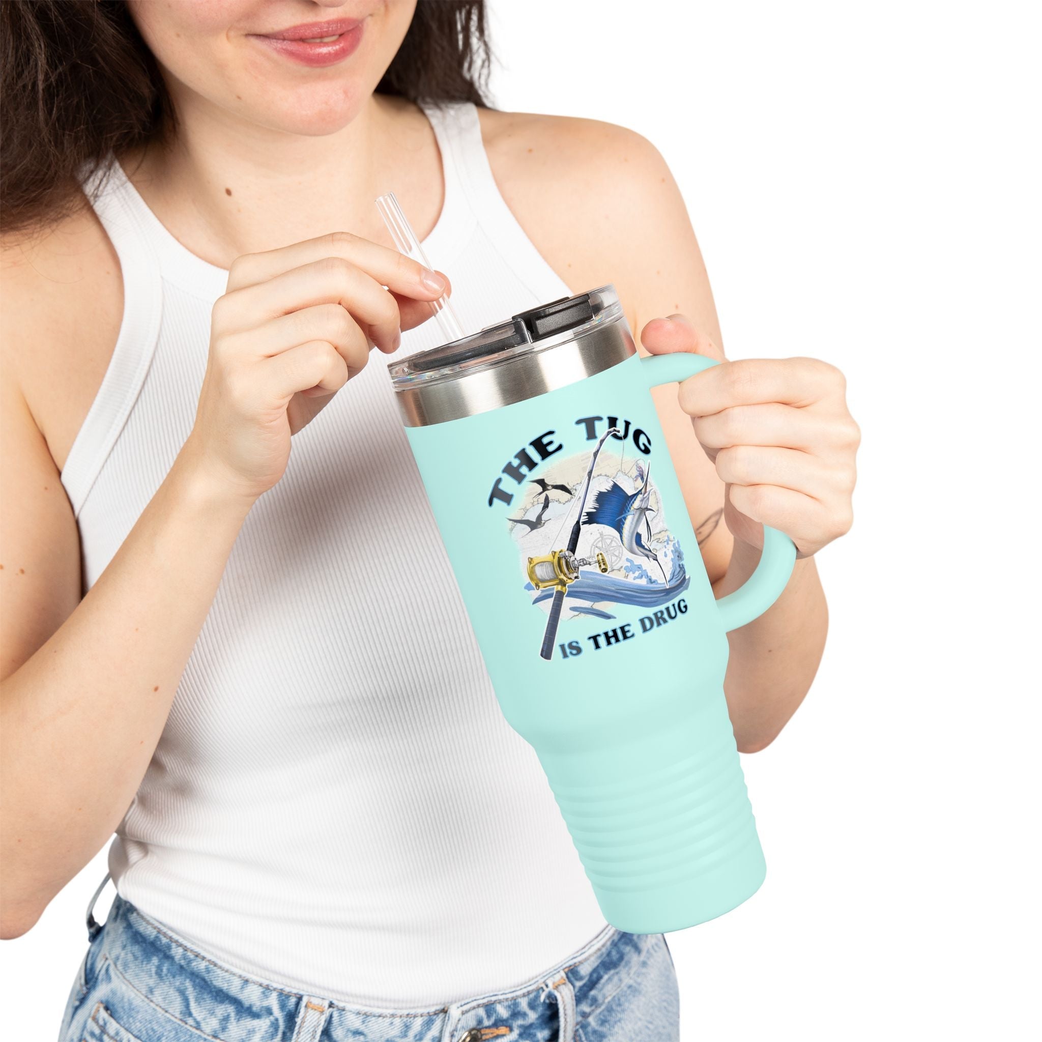 The Tug is the Drug™ Insulated Travel Mug - 40oz - Perfect for Adventure Lovers - Get Tight Gear
