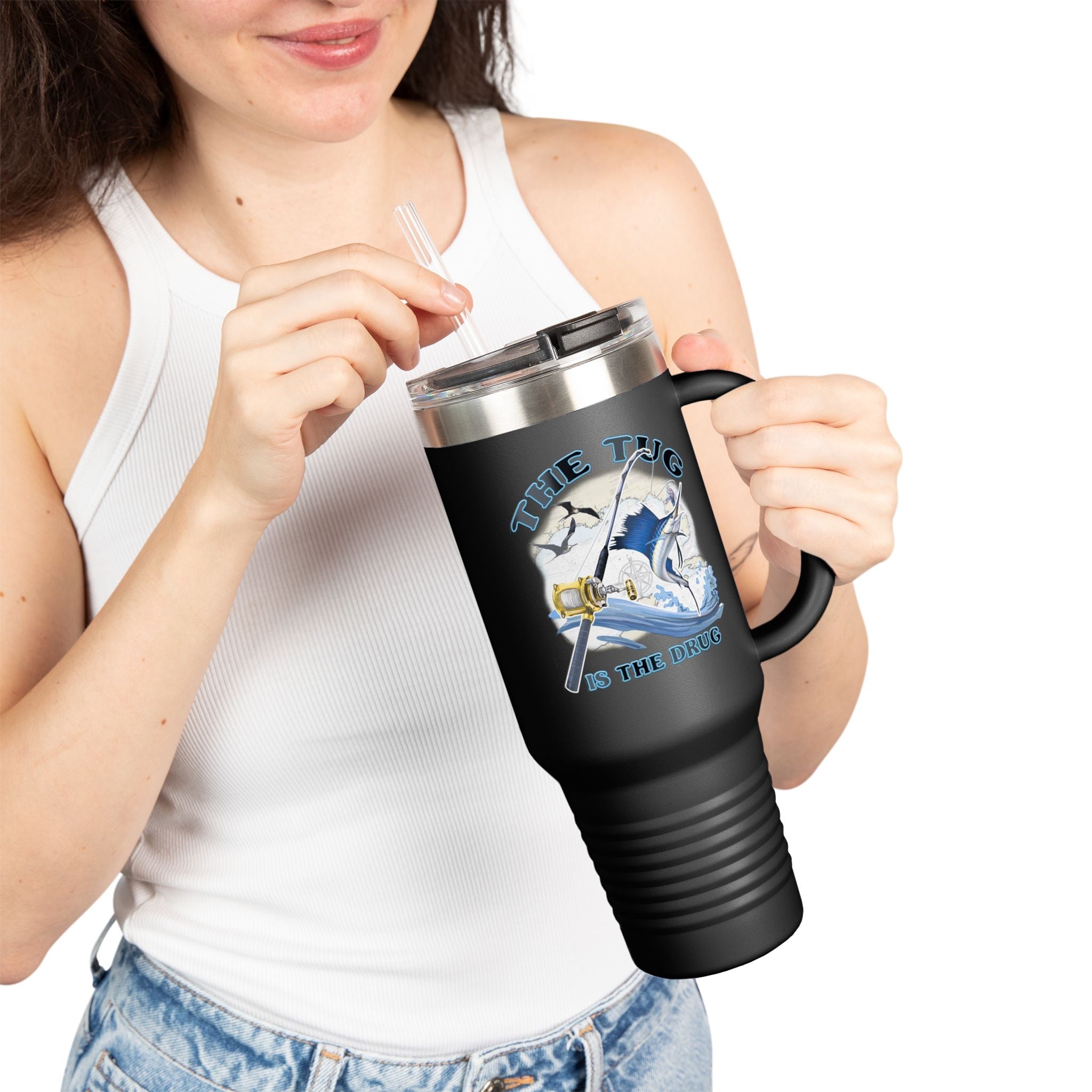 The Tug is the Drug™ Insulated Travel Mug - 40oz - Perfect for Adventure Lovers - Get Tight Gear