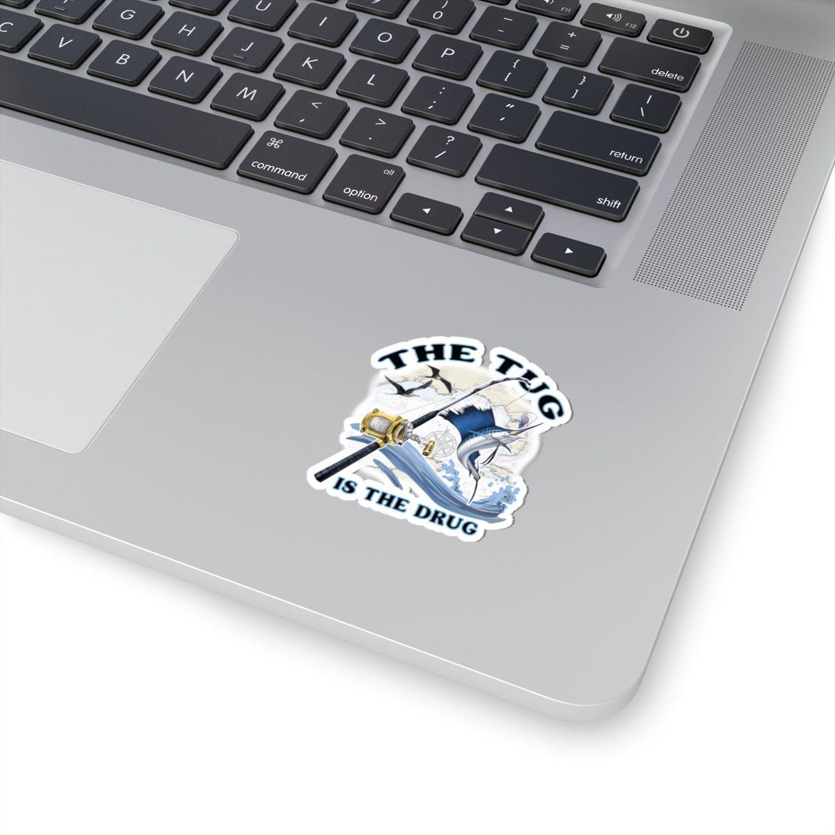 The Tug Is The Drug™ Kiss - Cut Stickers, Outdoor Decor, Sport Fishing Gifts, Fishing Enthusiast Accessories - Get Tight Gear