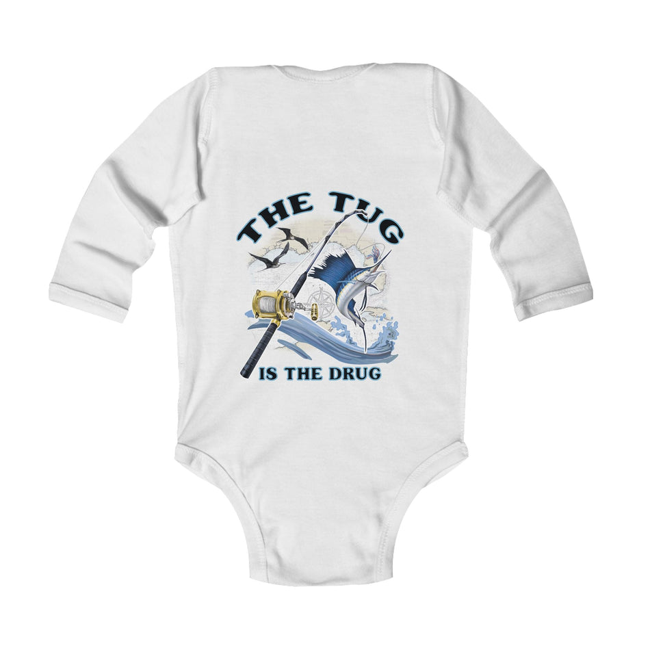 The Tug Is The Drug™ Nautical - Inspired Infant Bodysuit - Perfect for Baby Showers, Fisherman Gifts, Marine Enthusiasts, Cute Baby Outfit, Fishing Theme - Get Tight Gear