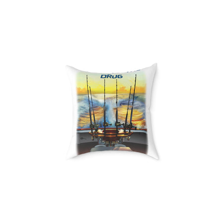 The Tug Is The Drug Square Poly Canvas Pillow - Get Tight Gear