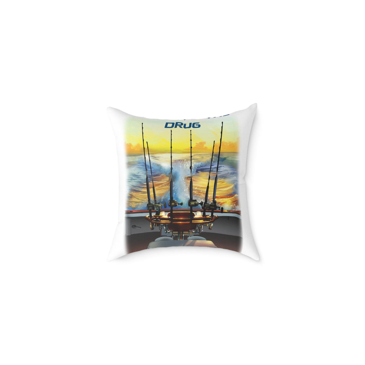 The Tug Is The Drug Square Poly Canvas Pillow - Get Tight Gear