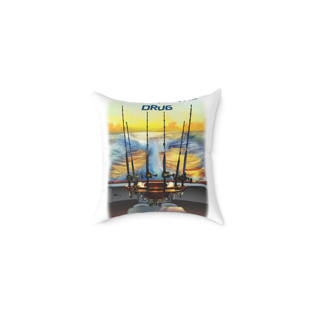 The Tug Is The Drug Square Poly Canvas Pillow - Get Tight Gear