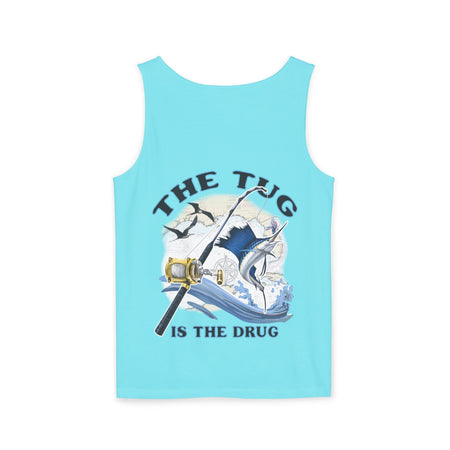 The Tug is the Drug™ Unisex Garment - Dyed Tank Top - Fishing Tank - Get Tight Gear