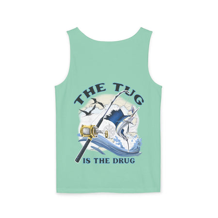 The Tug is the Drug™ Unisex Garment - Dyed Tank Top - Fishing Tank - Get Tight Gear