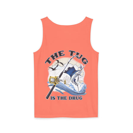 The Tug is the Drug™ Unisex Garment - Dyed Tank Top - Fishing Tank - Get Tight Gear