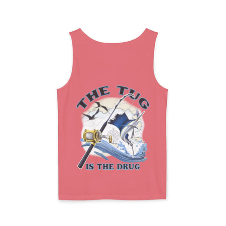 The Tug is the Drug™ Unisex Garment - Dyed Tank Top - Fishing Tank - Get Tight Gear