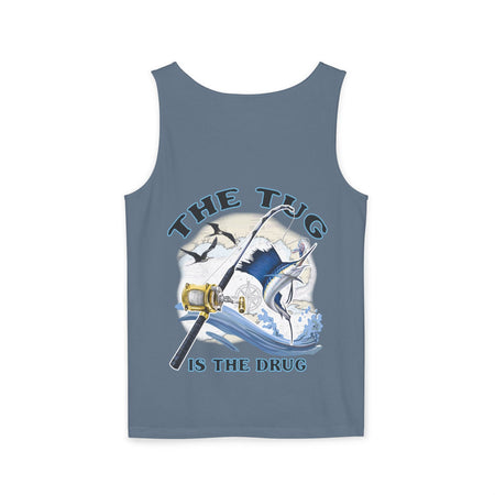 The Tug is the Drug™ Unisex Garment - Dyed Tank Top - Fishing Tank - Get Tight Gear