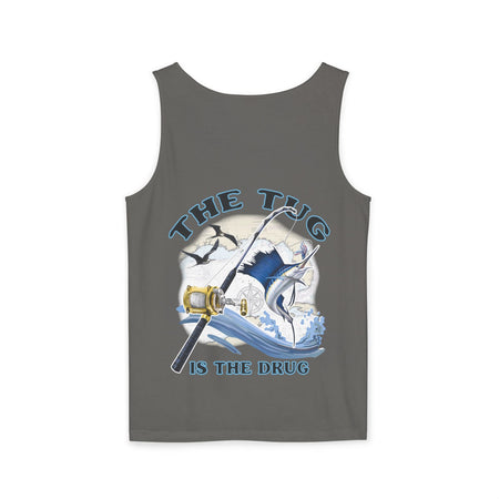 The Tug is the Drug™ Unisex Garment - Dyed Tank Top - Fishing Tank - Get Tight Gear