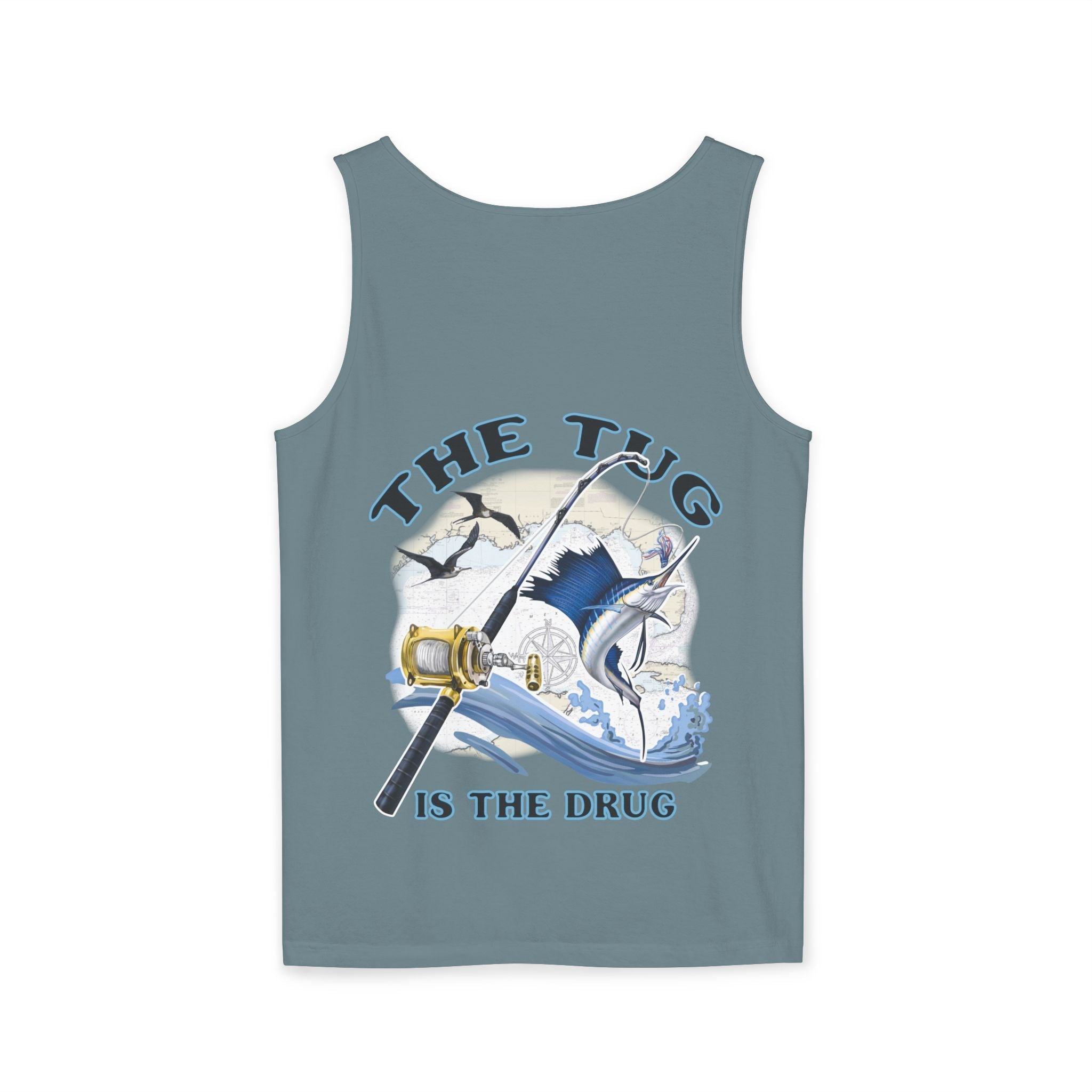 The Tug is the Drug™ Unisex Garment - Dyed Tank Top - Fishing Tank - Get Tight Gear