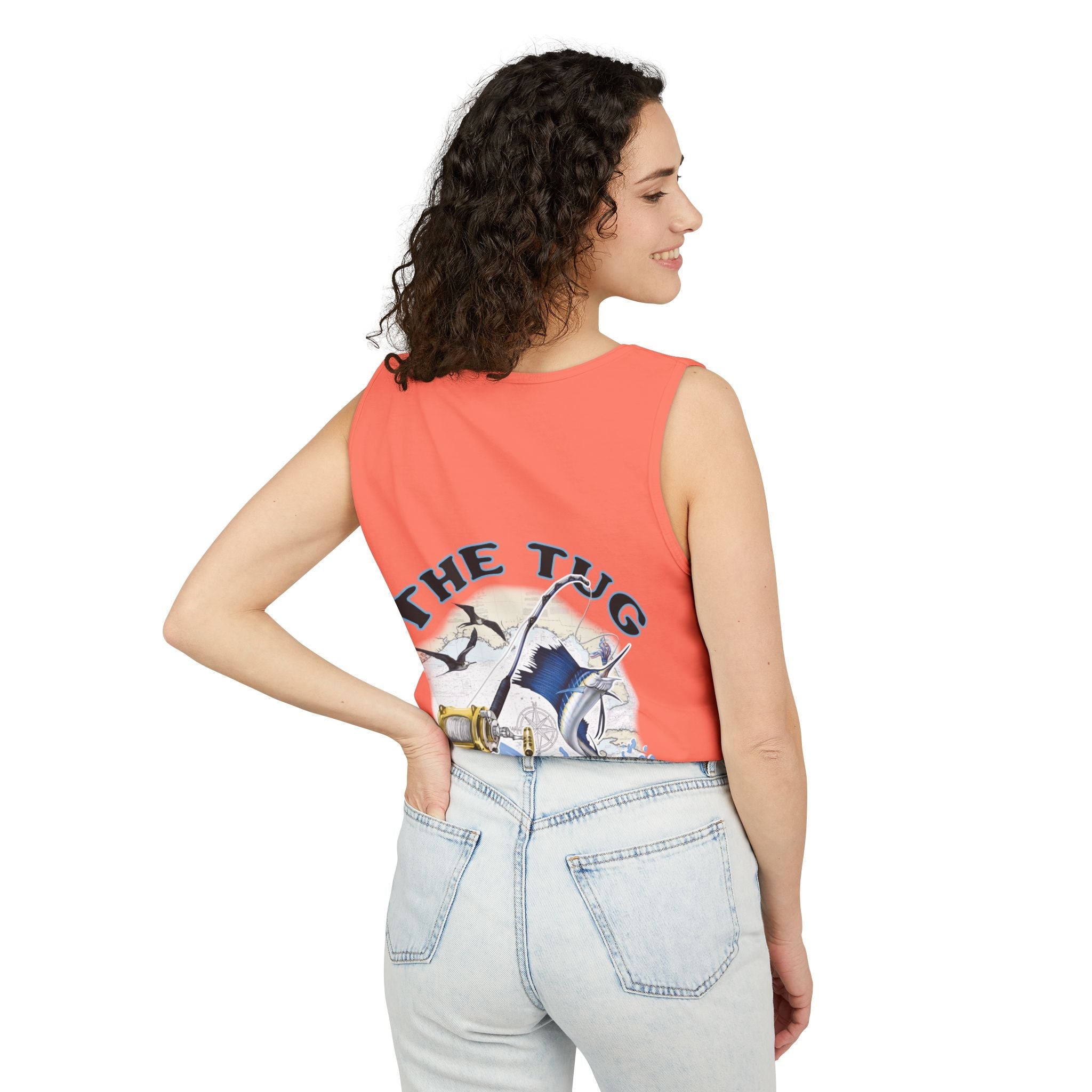 The Tug is the Drug™ Unisex Garment - Dyed Tank Top - Fishing Tank - Get Tight Gear