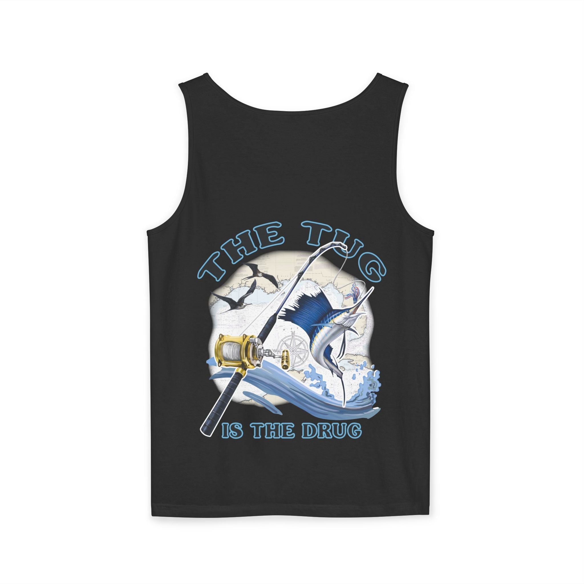 The Tug is the Drug™ Unisex Garment - Dyed Tank Top - Fishing Tank - Get Tight Gear