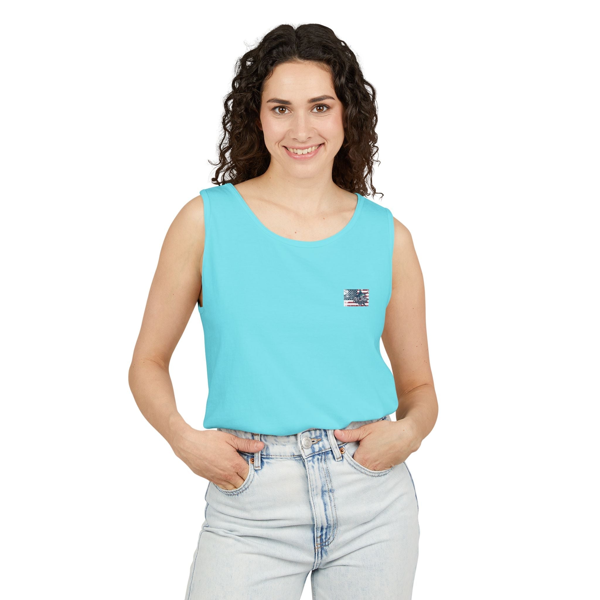 The Tug is the Drug™ Unisex Garment - Dyed Tank Top - Fishing Tank - Get Tight Gear