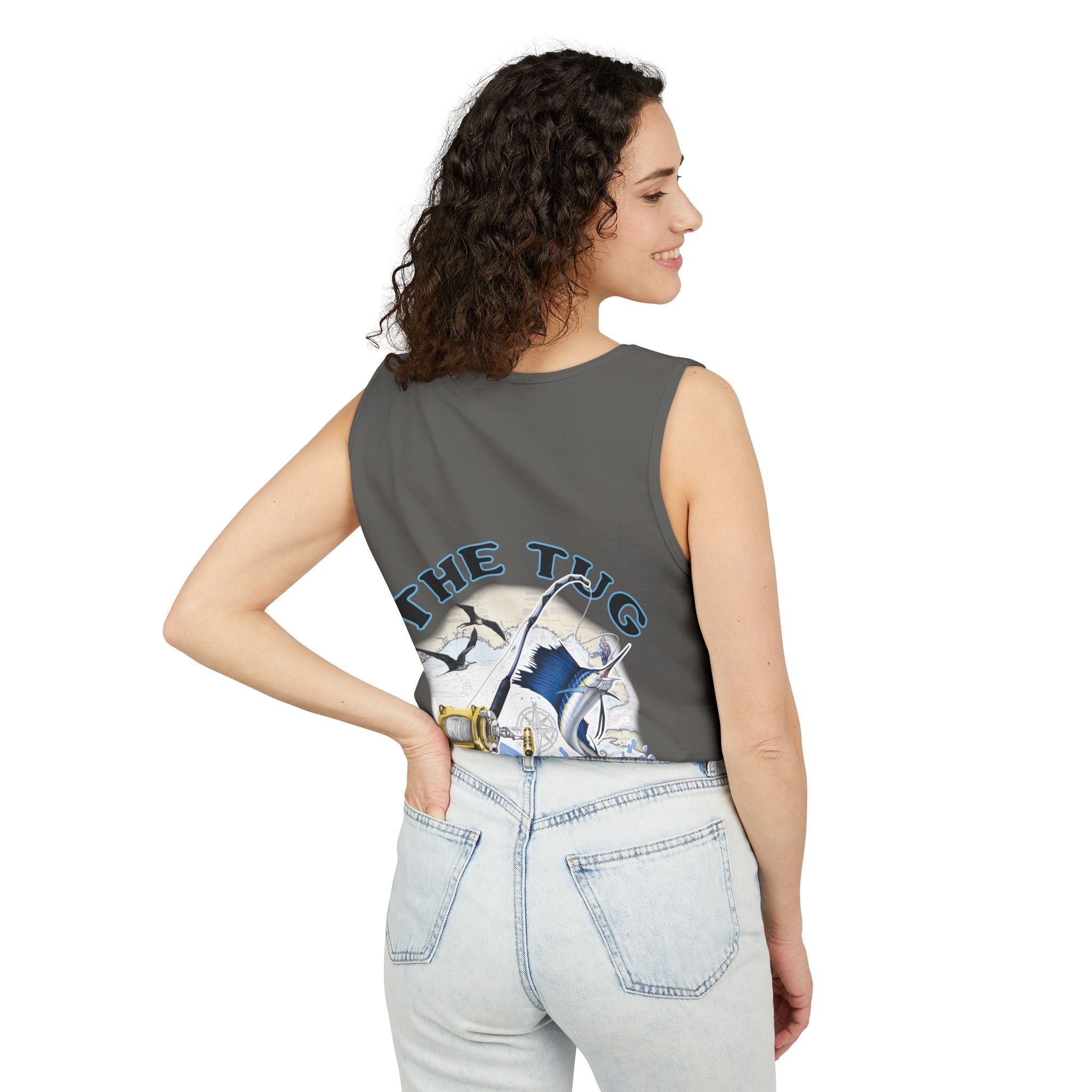 The Tug is the Drug™ Unisex Garment - Dyed Tank Top - Fishing Tank - Get Tight Gear