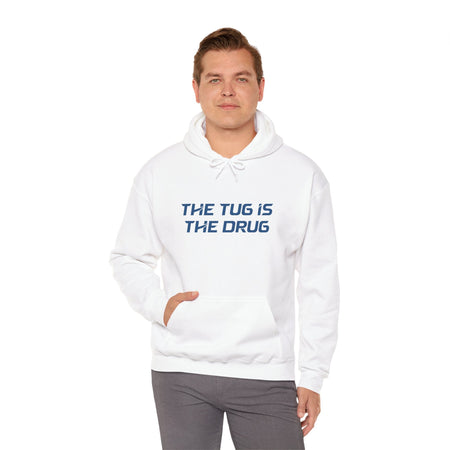 The Tug Is The Drug Unisex Heavy Blend™ Hooded Sweatshirt - Get Tight Gear