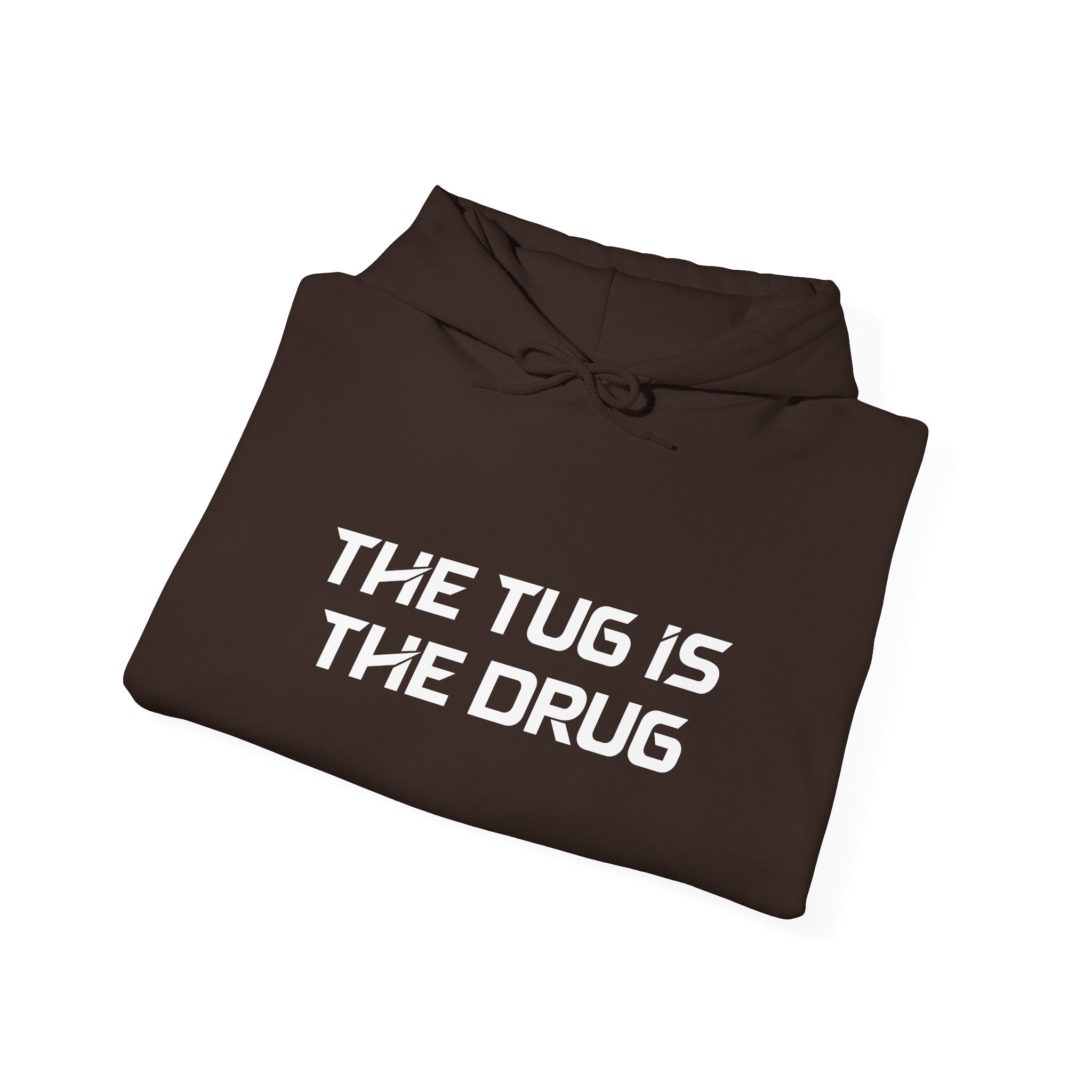 The Tug Is The Drug Unisex Heavy Blend™ Hooded Sweatshirt - Get Tight Gear