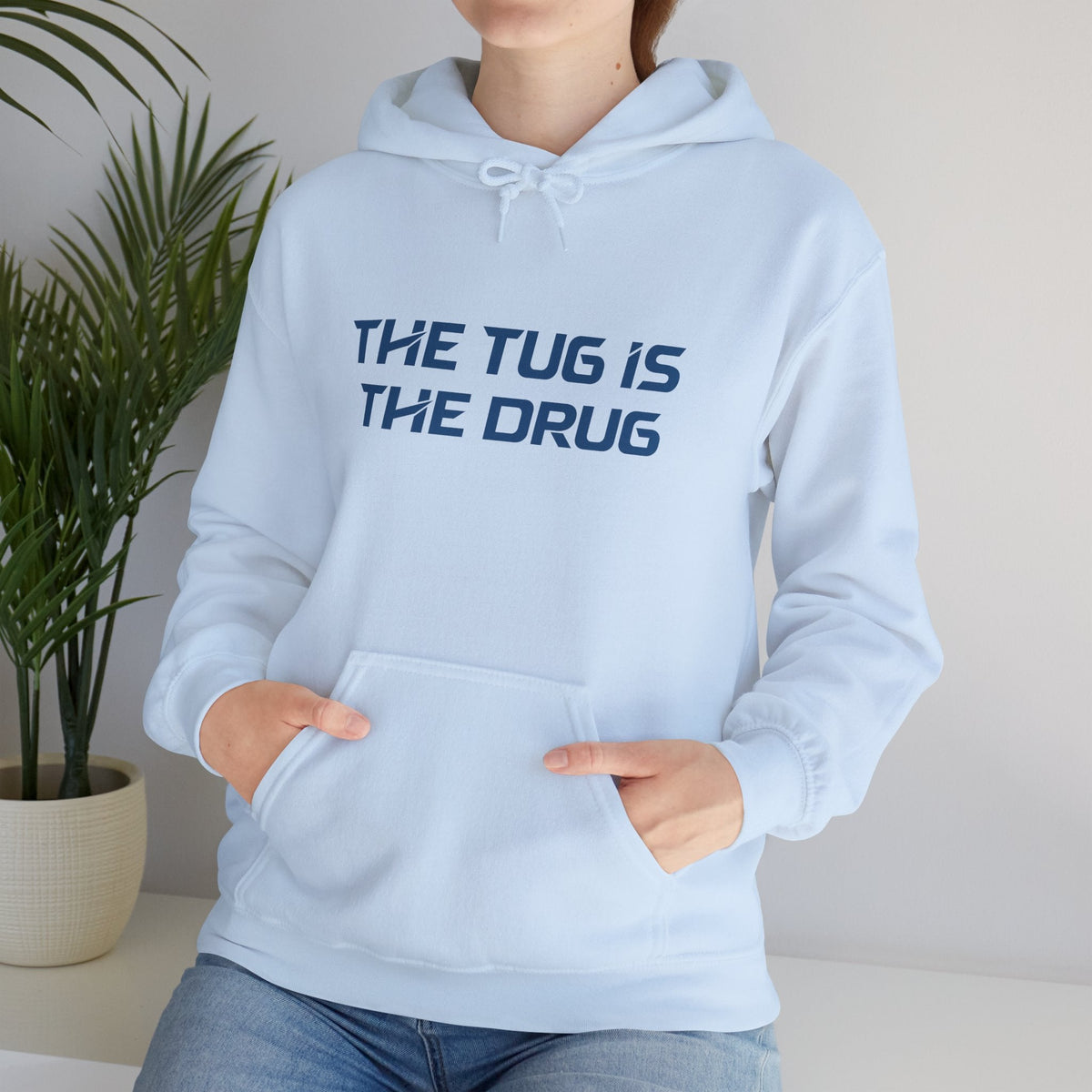 The Tug Is The Drug Unisex Heavy Blend™ Hooded Sweatshirt - Get Tight Gear