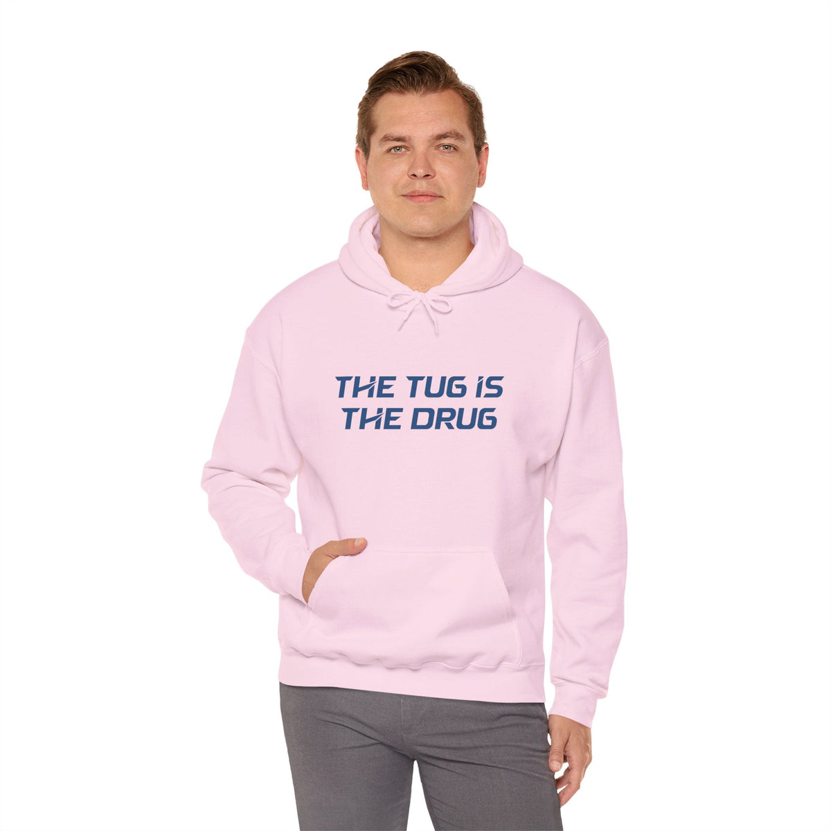 The Tug Is The Drug Unisex Heavy Blend™ Hooded Sweatshirt - Get Tight Gear