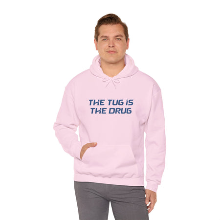 The Tug Is The Drug Unisex Heavy Blend™ Hooded Sweatshirt - Get Tight Gear