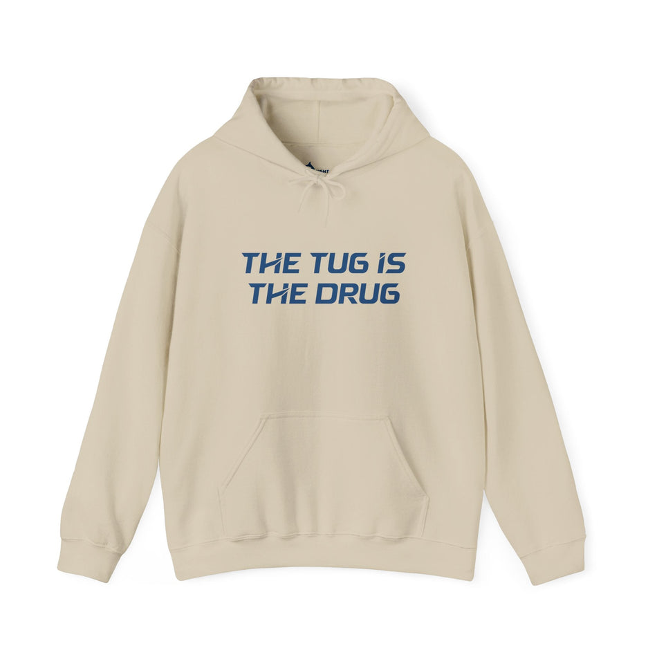 The Tug Is The Drug Unisex Heavy Blend™ Hooded Sweatshirt - Get Tight Gear