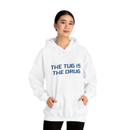 The Tug Is The Drug Unisex Heavy Blend™ Hooded Sweatshirt - Get Tight Gear