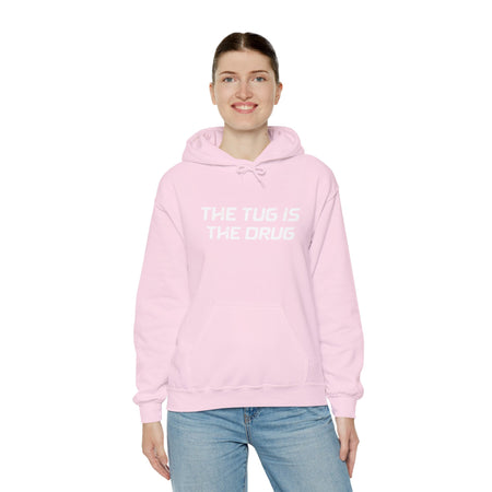 The Tug Is The Drug Unisex Heavy Blend™ Hooded Sweatshirt - Get Tight Gear
