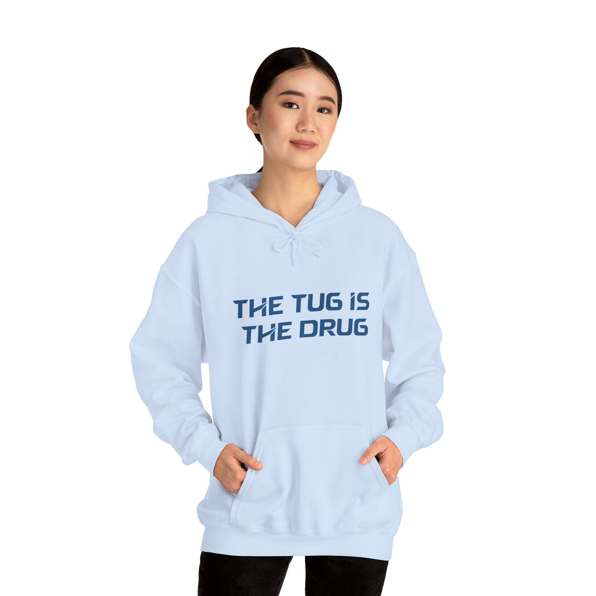 The Tug Is The Drug Unisex Heavy Blend™ Hooded Sweatshirt - Get Tight Gear
