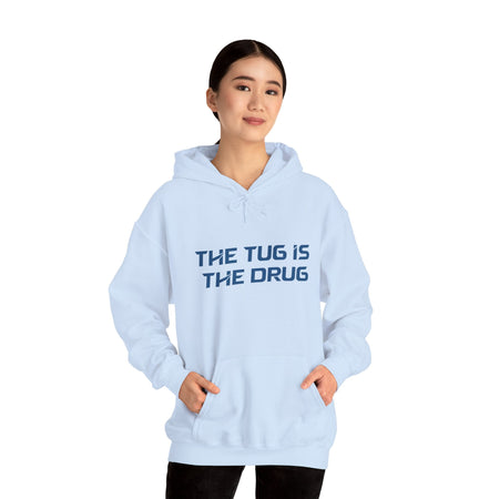 The Tug Is The Drug Unisex Heavy Blend™ Hooded Sweatshirt - Get Tight Gear