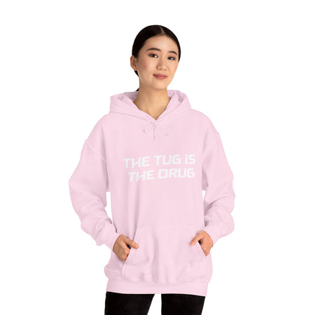 The Tug Is The Drug Unisex Heavy Blend™ Hooded Sweatshirt - Get Tight Gear