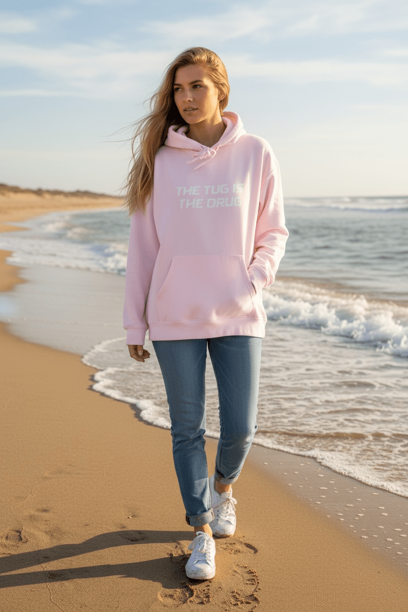 The Tug Is The Drug Unisex Heavy Blend™ Hooded Sweatshirt - Get Tight Gear
