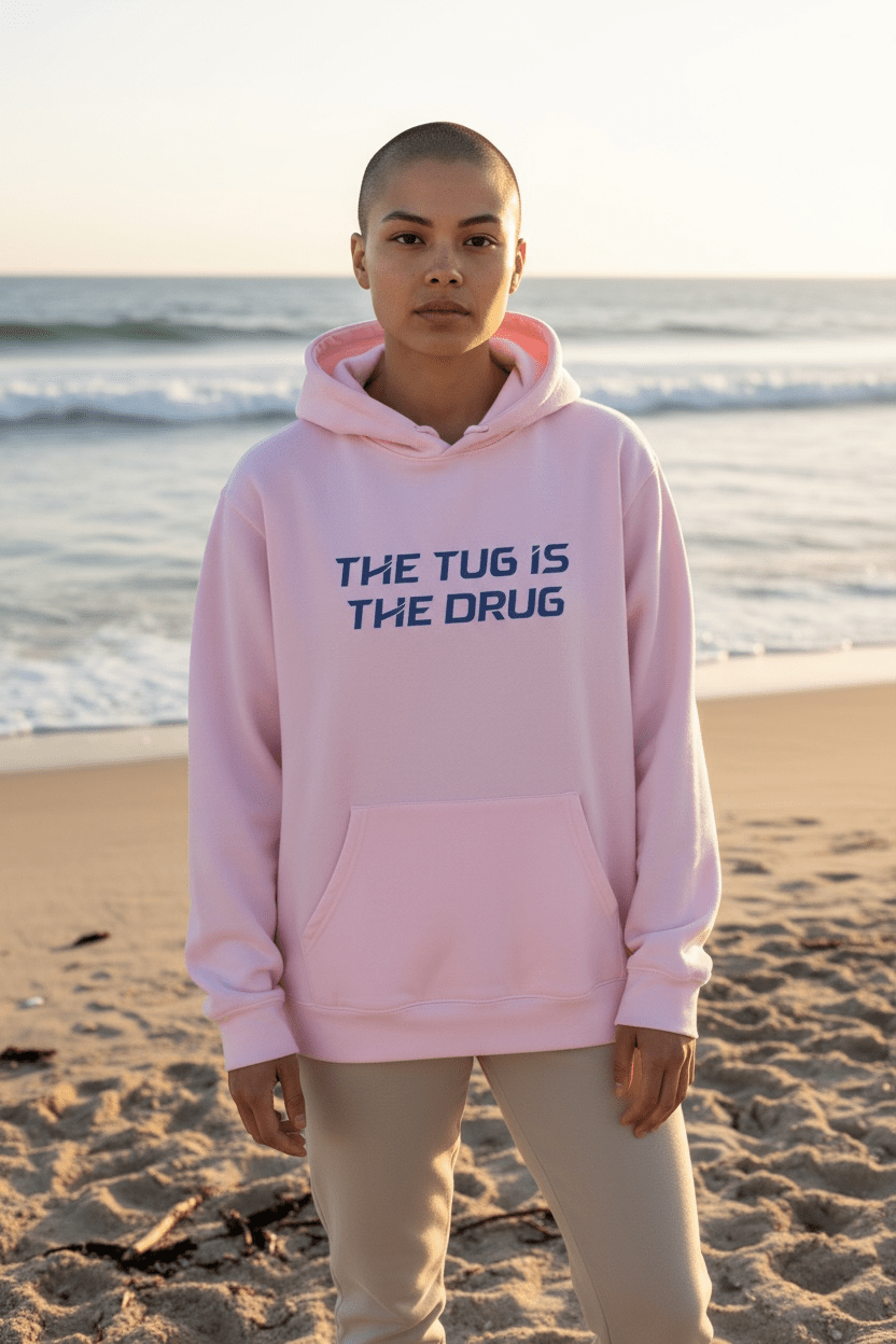 The Tug Is The Drug Unisex Heavy Blend™ Hooded Sweatshirt - Get Tight Gear