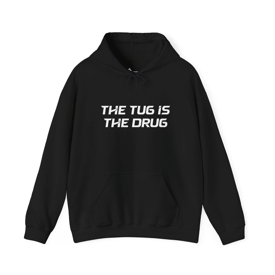 The Tug Is The Drug Unisex Heavy Blend™ Hooded Sweatshirt - Get Tight Gear