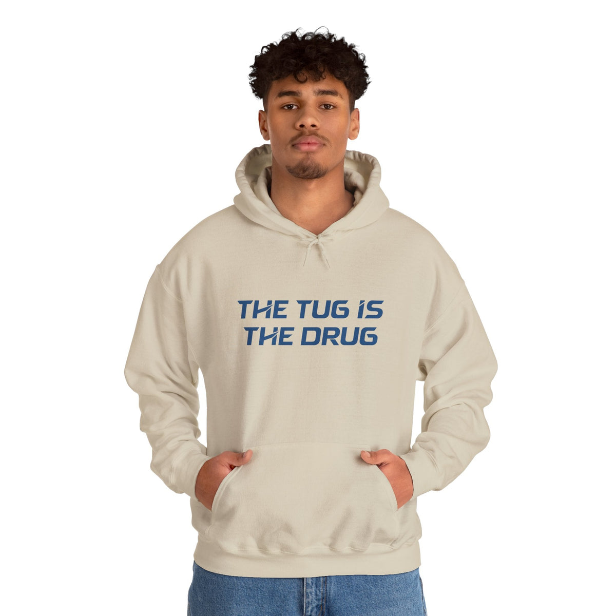 The Tug Is The Drug Unisex Heavy Blend™ Hooded Sweatshirt - Get Tight Gear