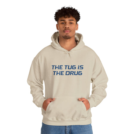 The Tug Is The Drug Unisex Heavy Blend™ Hooded Sweatshirt - Get Tight Gear