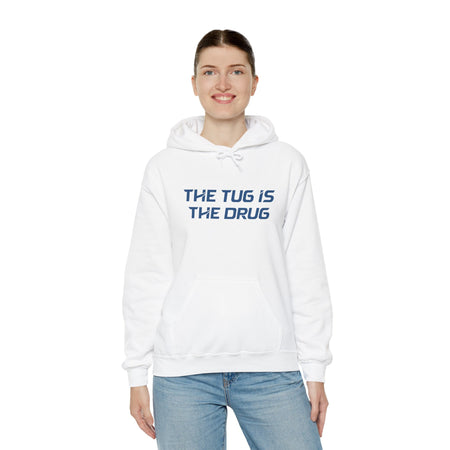 The Tug Is The Drug Unisex Heavy Blend™ Hooded Sweatshirt - Get Tight Gear