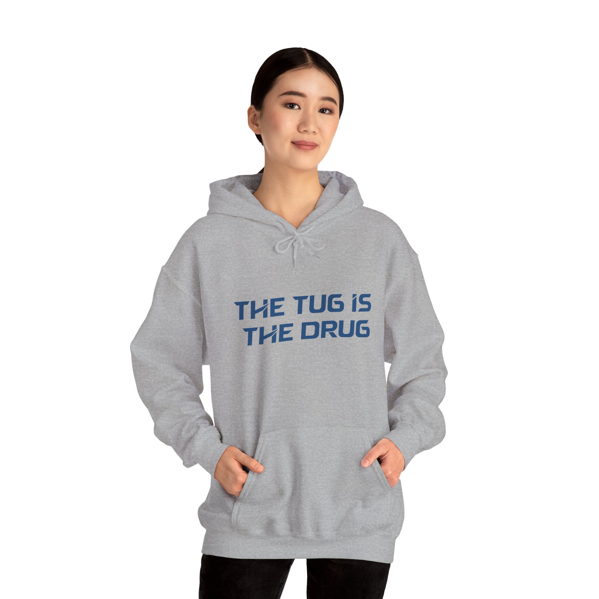 The Tug Is The Drug Unisex Heavy Blend™ Hooded Sweatshirt - Get Tight Gear