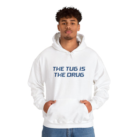 The Tug Is The Drug Unisex Heavy Blend™ Hooded Sweatshirt - Get Tight Gear