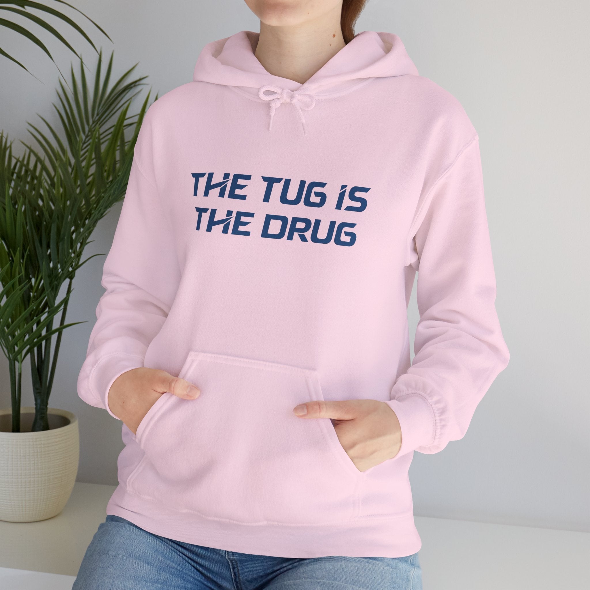 The Tug Is The Drug Unisex Heavy Blend™ Hooded Sweatshirt - Get Tight Gear