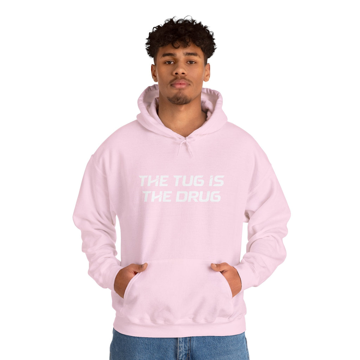 The Tug Is The Drug Unisex Heavy Blend™ Hooded Sweatshirt - Get Tight Gear