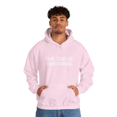 The Tug Is The Drug Unisex Heavy Blend™ Hooded Sweatshirt - Get Tight Gear